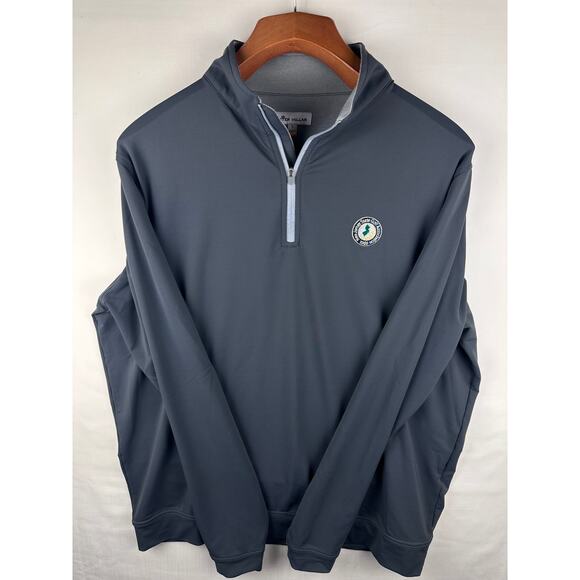 Peter Millar Summer Comfort  x NJGA Men's Size L 1/4 Zip Quarter Zip Long Sleeve - Picture 3 of 10